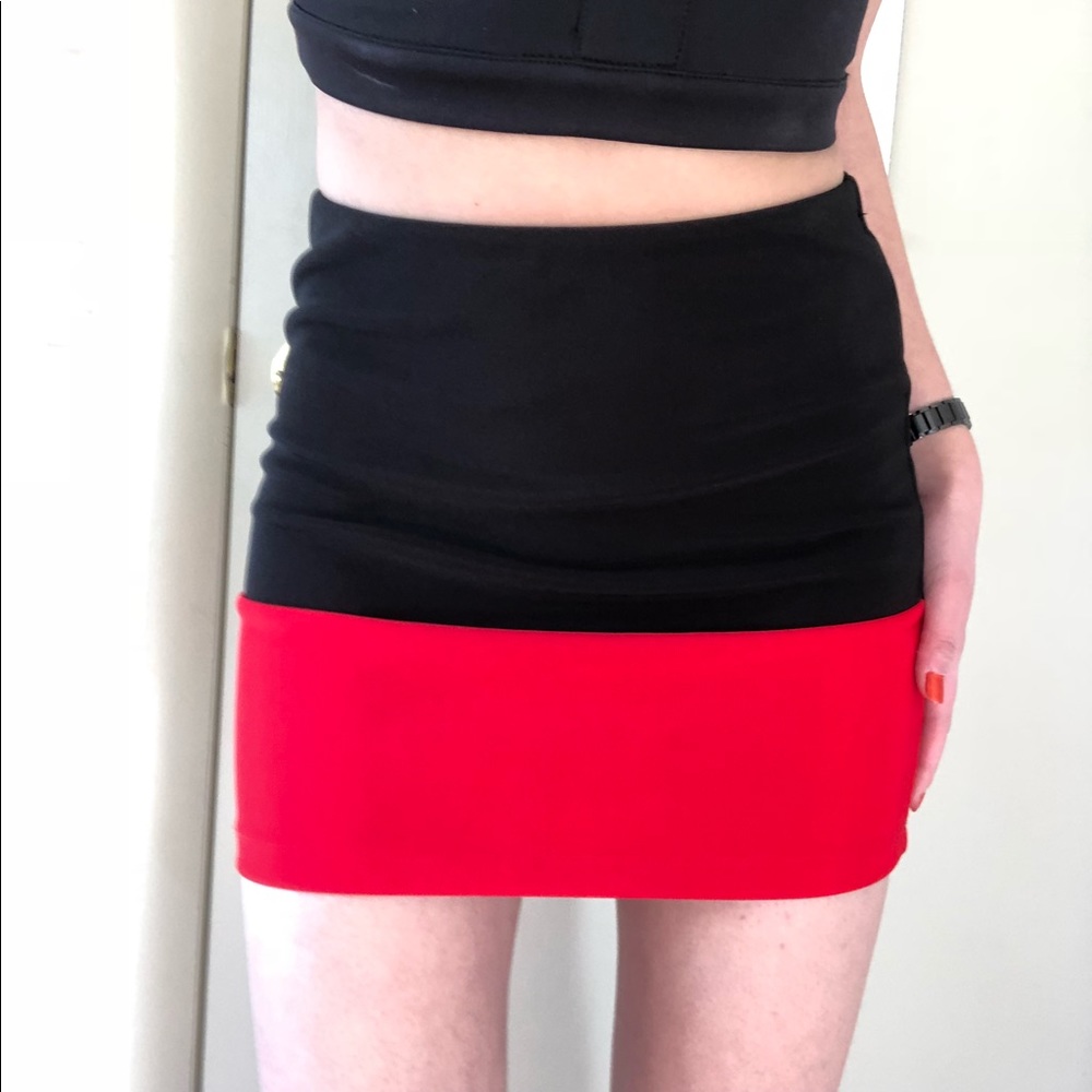 F21 Colorblock Skirt